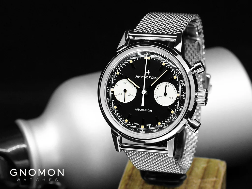 American Classic Intra-Matic Chronograph H Black - Bracelet Ref. H38429130 - Image 2
