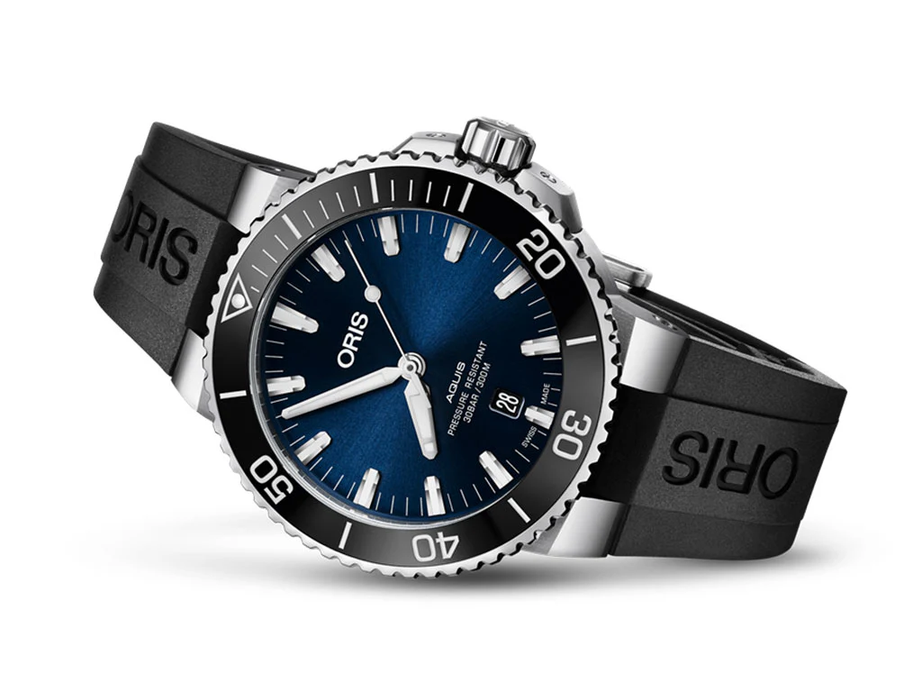 Aquis Date 39.5mm Blue - Rubber Ref. 01 733 7732 4135-07 4 21 64FC - Image 7