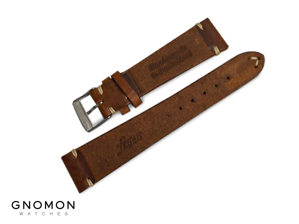 Aristo Handmade Mocha Leather Strap - 18mm - Image 2