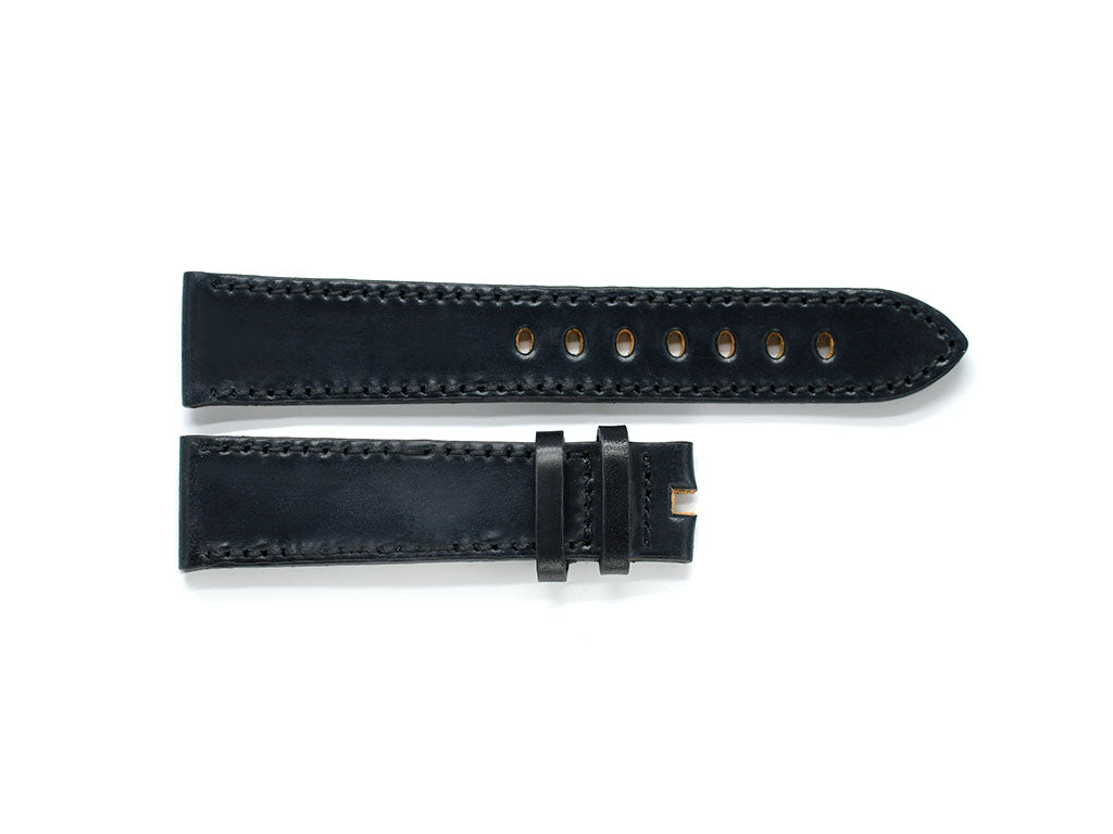 Evant Black Horween Shell Cordovan Leather Strap - Image 2