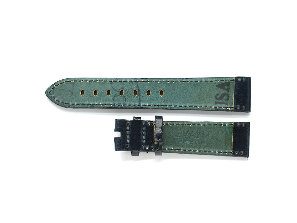 Evant Black Horween Shell Cordovan Leather Strap - Image 3