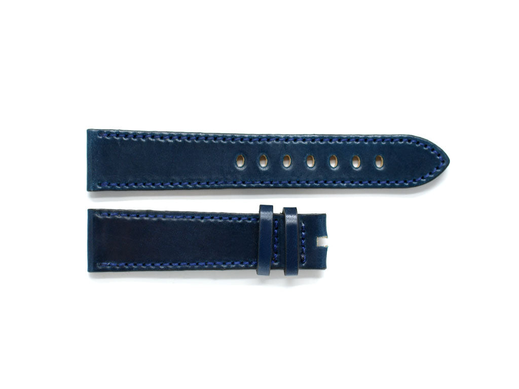Evant Dark Blue Horween Shell Cordovan Leather Strap - Image 2