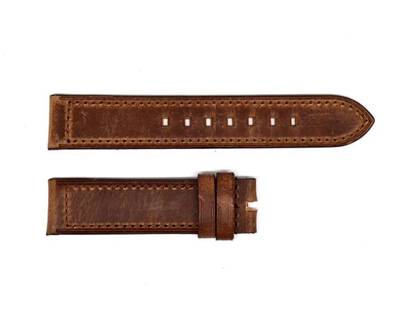 Evant Distressed Brown Leather Strap - Image 2