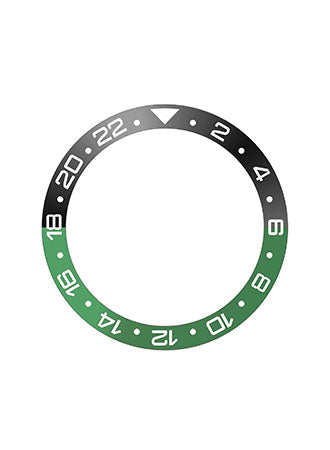 GMT Style Ceramic Bezel Insert Black/Green (Sprite)