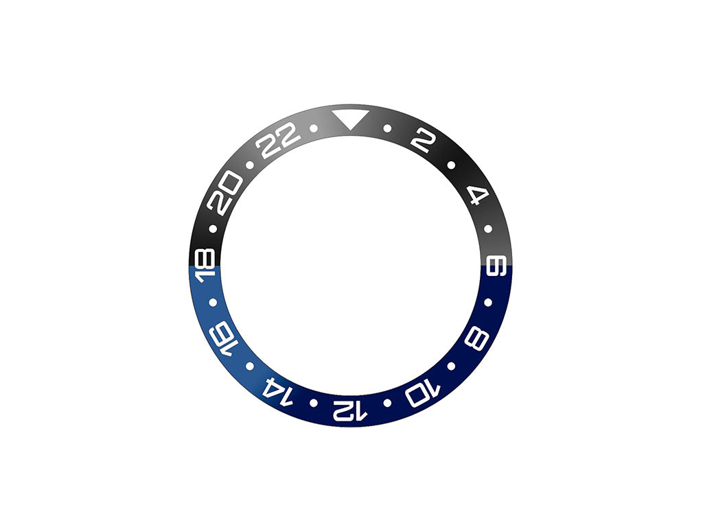 GMT Style Ceramic Bezel Insert Black/Navy Blue (Dark Knight) - Image 2