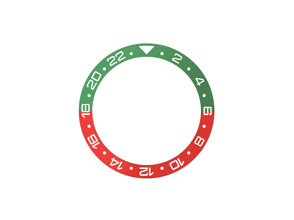 GMT Style Ceramic Bezel Insert Green/Red (Castrol) - Image 2