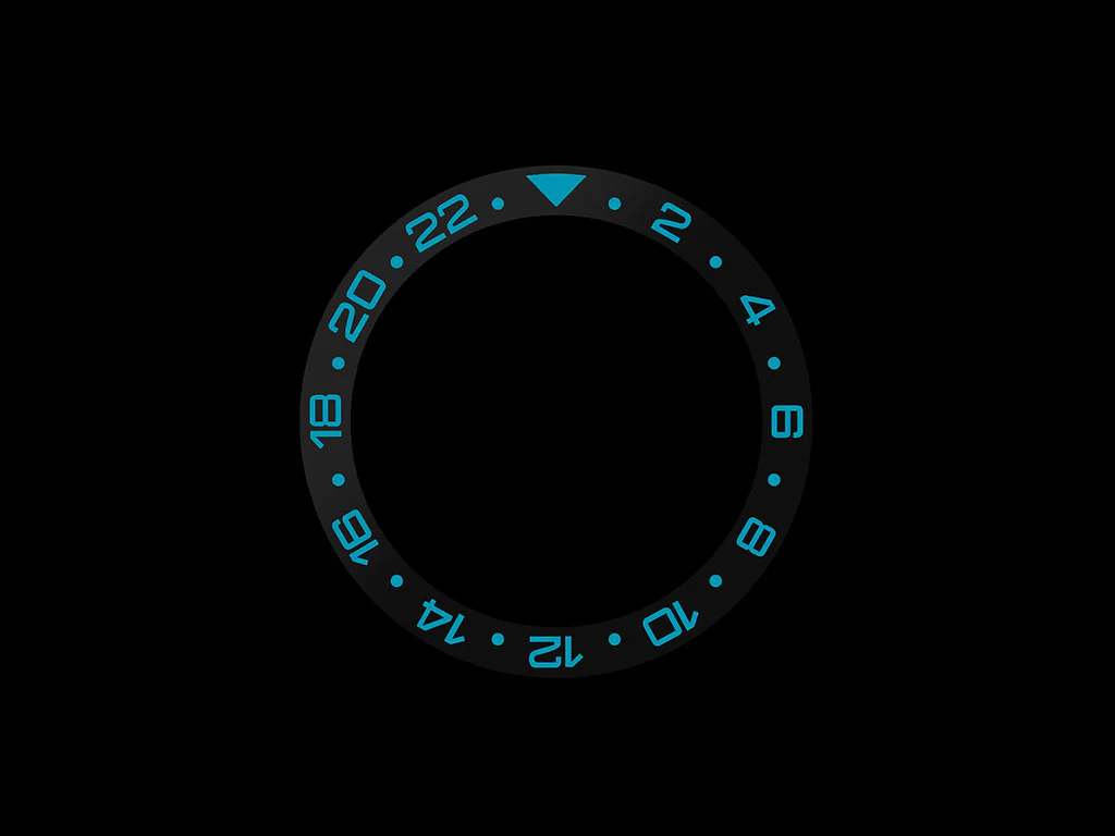 GMT Style Ceramic Bezel Insert Black - Image 3