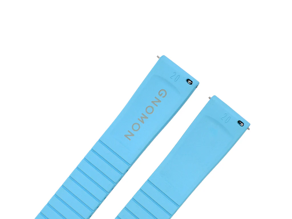 Gnomon FKM Sport Rubber Strap Light Blue - Image 4