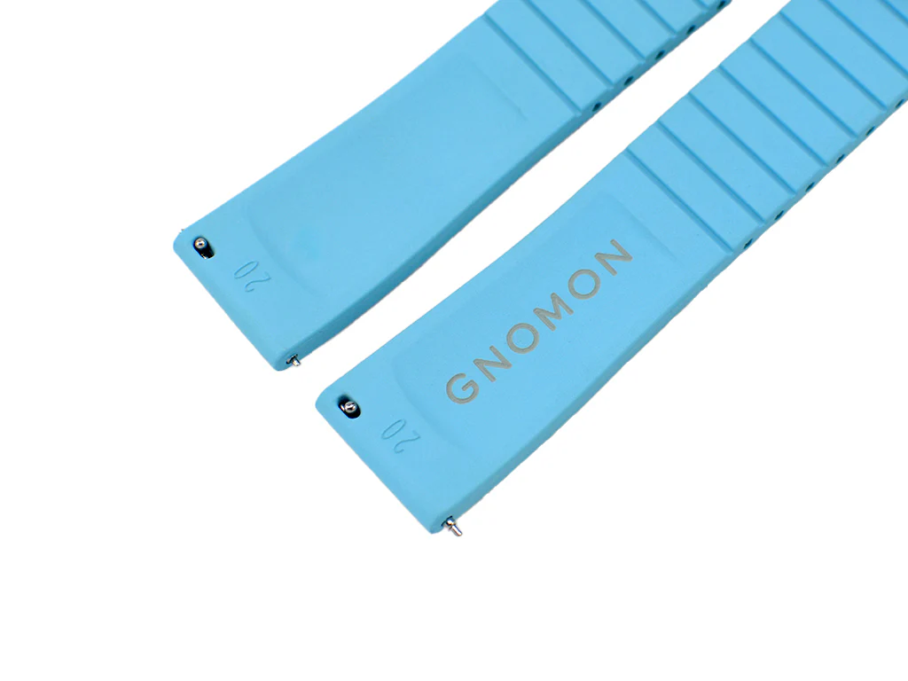 Gnomon FKM Sport Rubber Strap Light Blue - Image 5