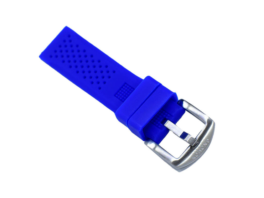 Gnomon Perforated Rubber Strap Blue - Image 4