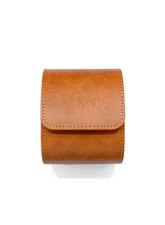 Gnomon Single Travelling Watch Roll - Tan Brown