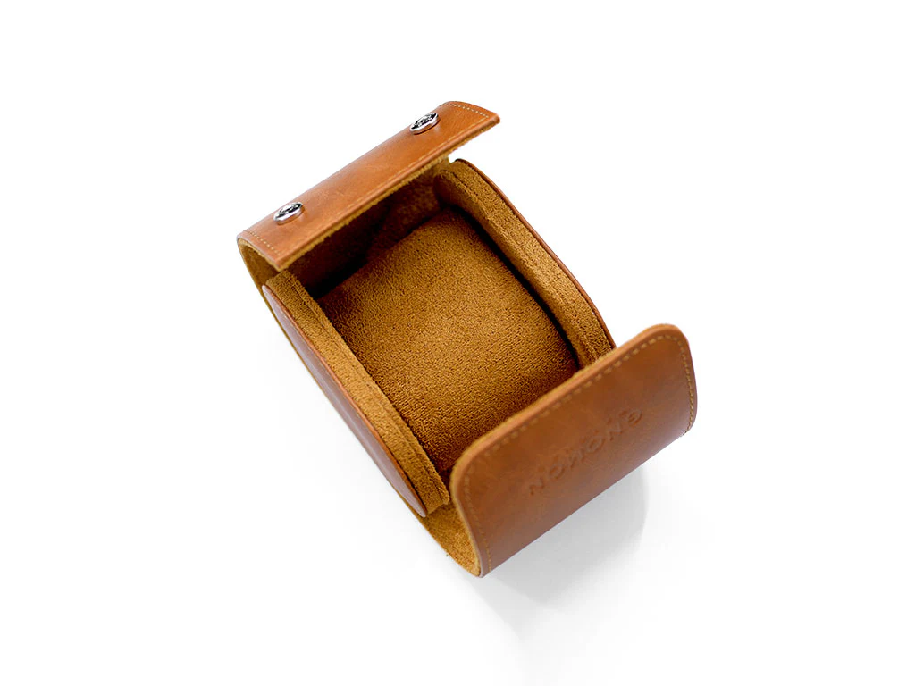 Gnomon Single Travelling Watch Roll - Tan Brown - Image 3