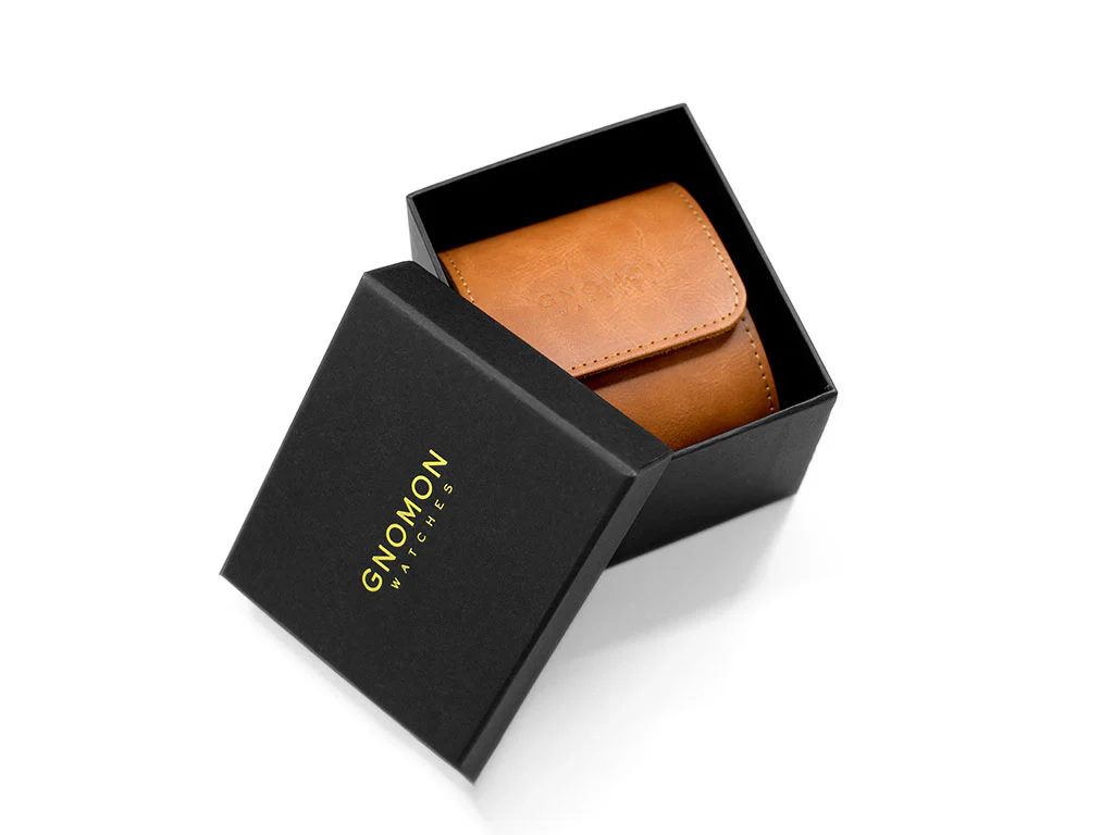 Gnomon Single Travelling Watch Roll - Tan Brown - Image 4