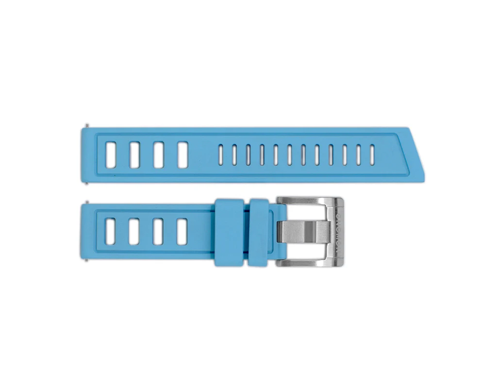 Gnomon Ventilé FKM Rubber Strap Light Blue - Image 2