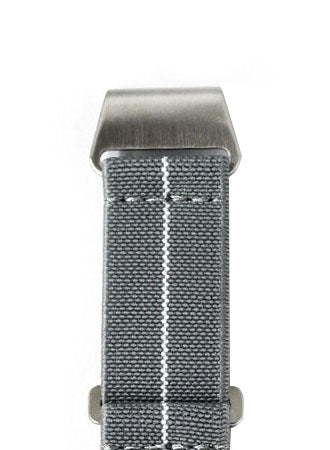 Gray w/ White Pinstripe Élastique Strap
