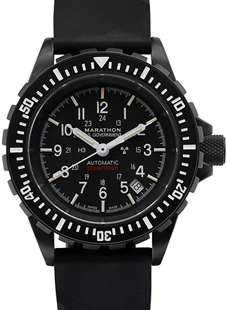 GSAR Government Diver Black Automatic - Rubber Ref. WW194006BK-0030