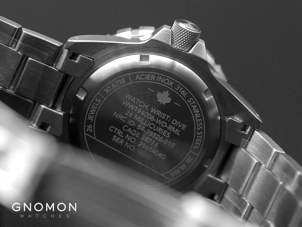 GSAR NGM Diver Automatic Arctic Red Maple Edition - Bracelet Ref. WW194006SS-1601 - Image 10