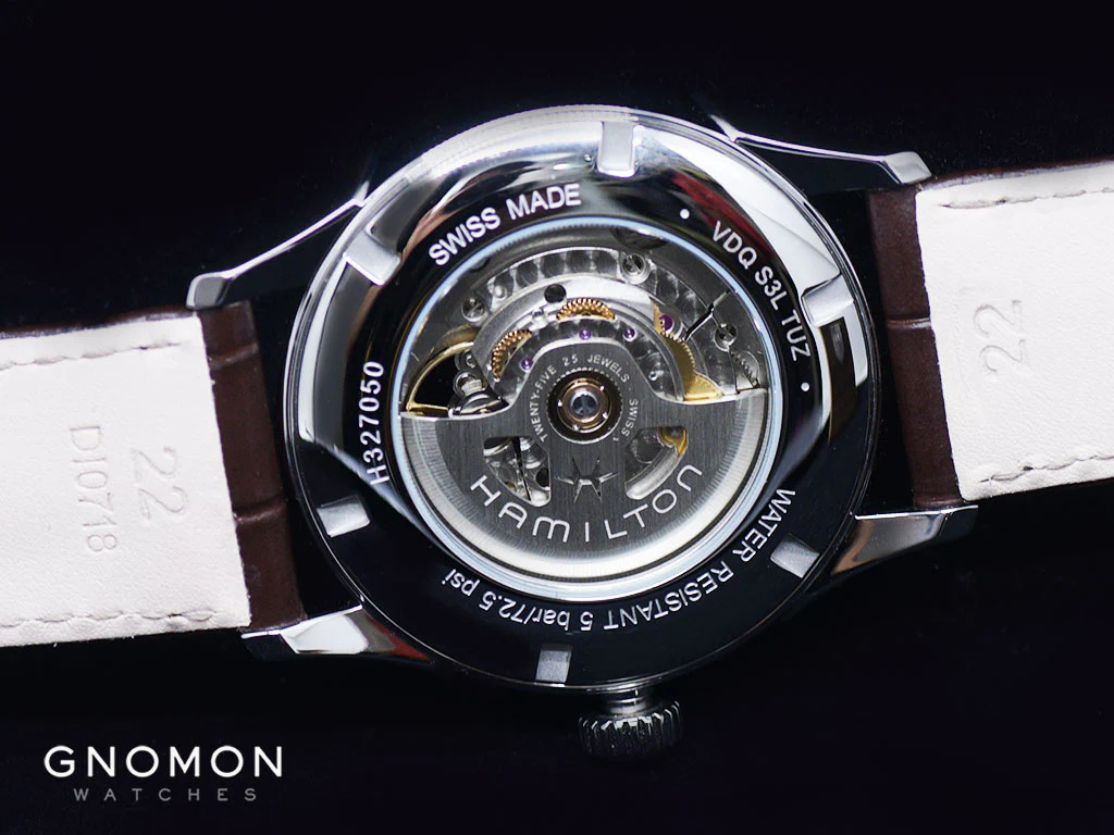 Jazzmaster Open Heart Auto Silver - Leather Ref. H32705521 - Image 10