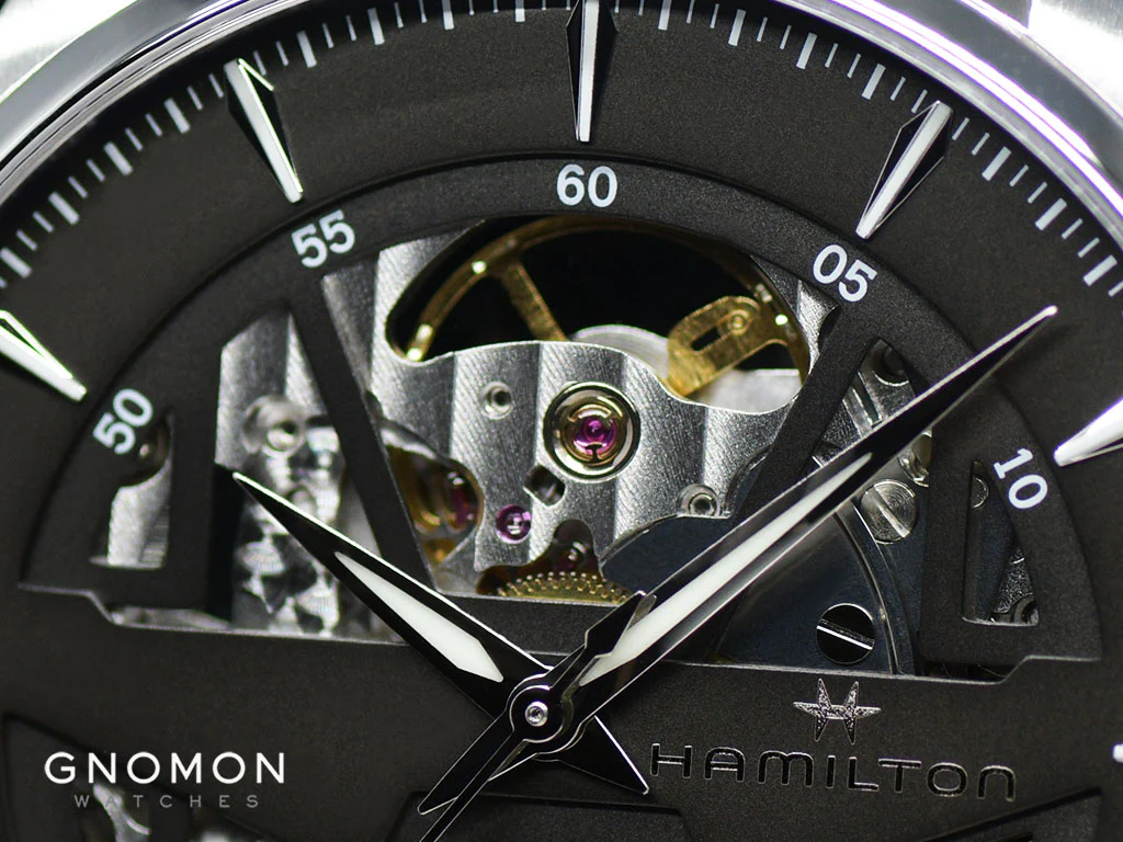 Jazzmaster Skeleton Auto Anthracite - Bracelet Ref. H42535180 - Image 4