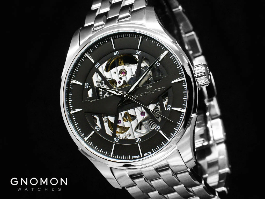 Jazzmaster Skeleton Auto Anthracite - Bracelet Ref. H42535180 - Image 6