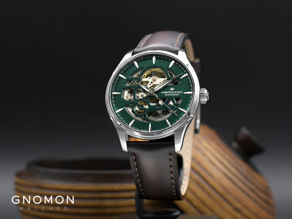 Jazzmaster Skeleton Auto Green - Leather Ref. H42535560 - Image 2