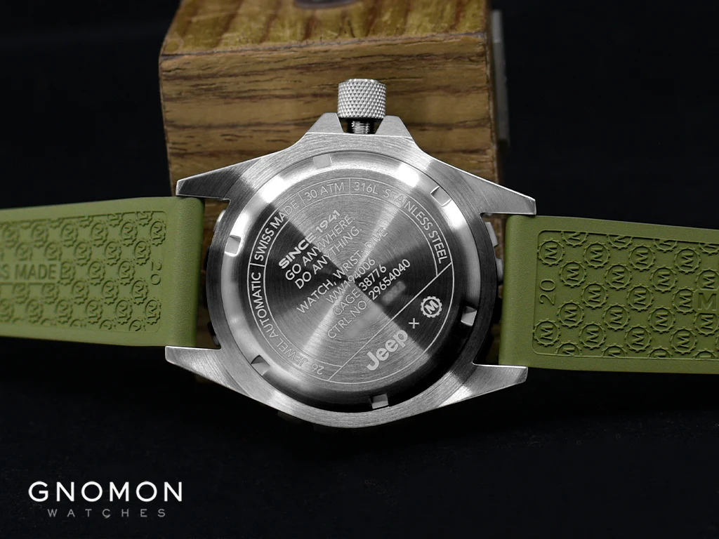Jeep Rubicon GSAR Diver Automatic - 3ps Green Rubber Strap Kit Ref. WW194006SS-4101 - Image 10