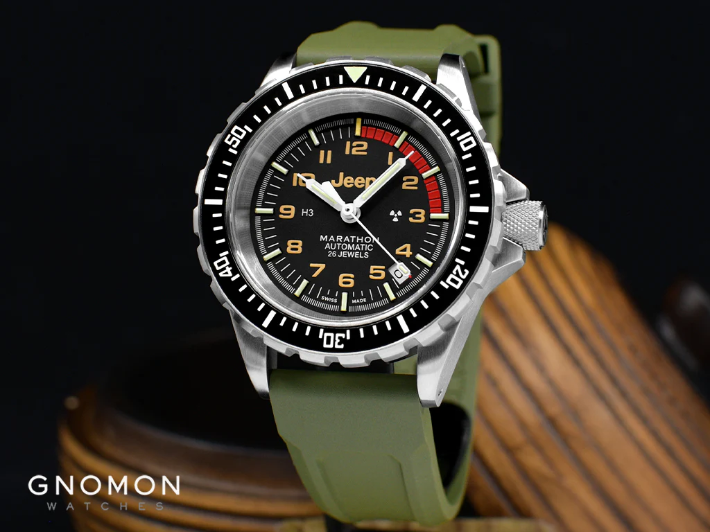 Jeep Rubicon GSAR Diver Automatic - 3ps Green Rubber Strap Kit Ref. WW194006SS-4101 - Image 2