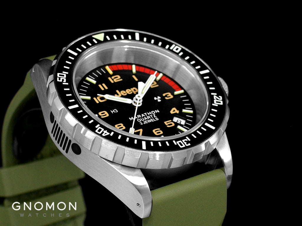 Jeep Rubicon TSAR Diver's Quartz - 3ps Green Rubber Strap Kit Ref. WW194007SS-4101 - Image 8