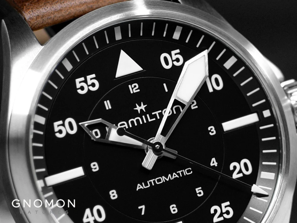 Khaki Aviation Pilot Auto 39mm Black Ref. H76305530 - Image 4