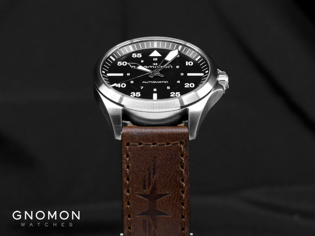 Khaki Aviation Pilot Auto 39mm Black Ref. H76305530 - Image 6
