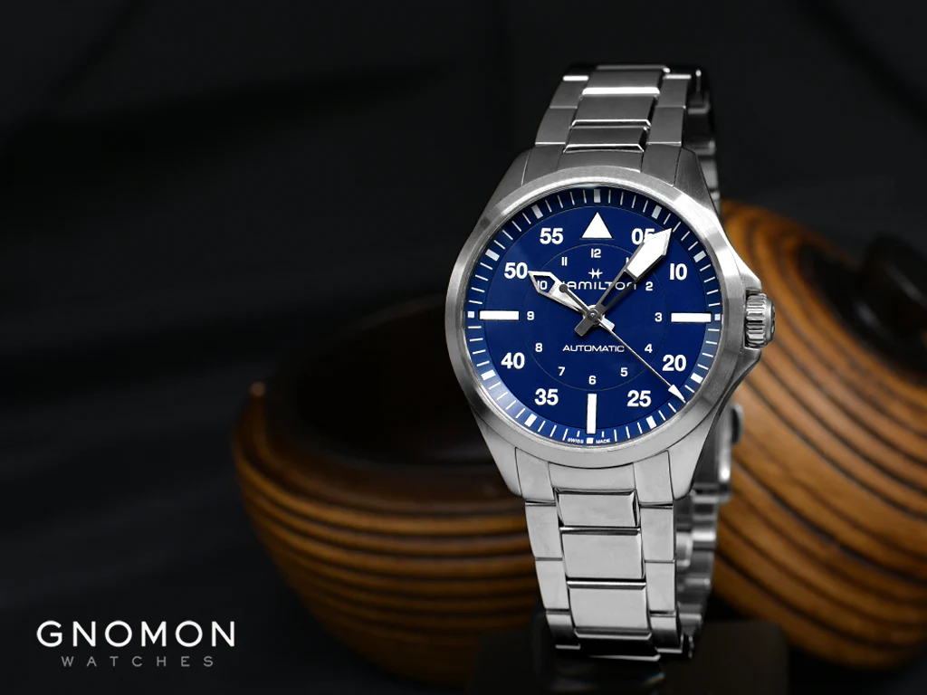Khaki Aviation Pilot Auto 39mm Blue Ref. H76305140 - Image 2
