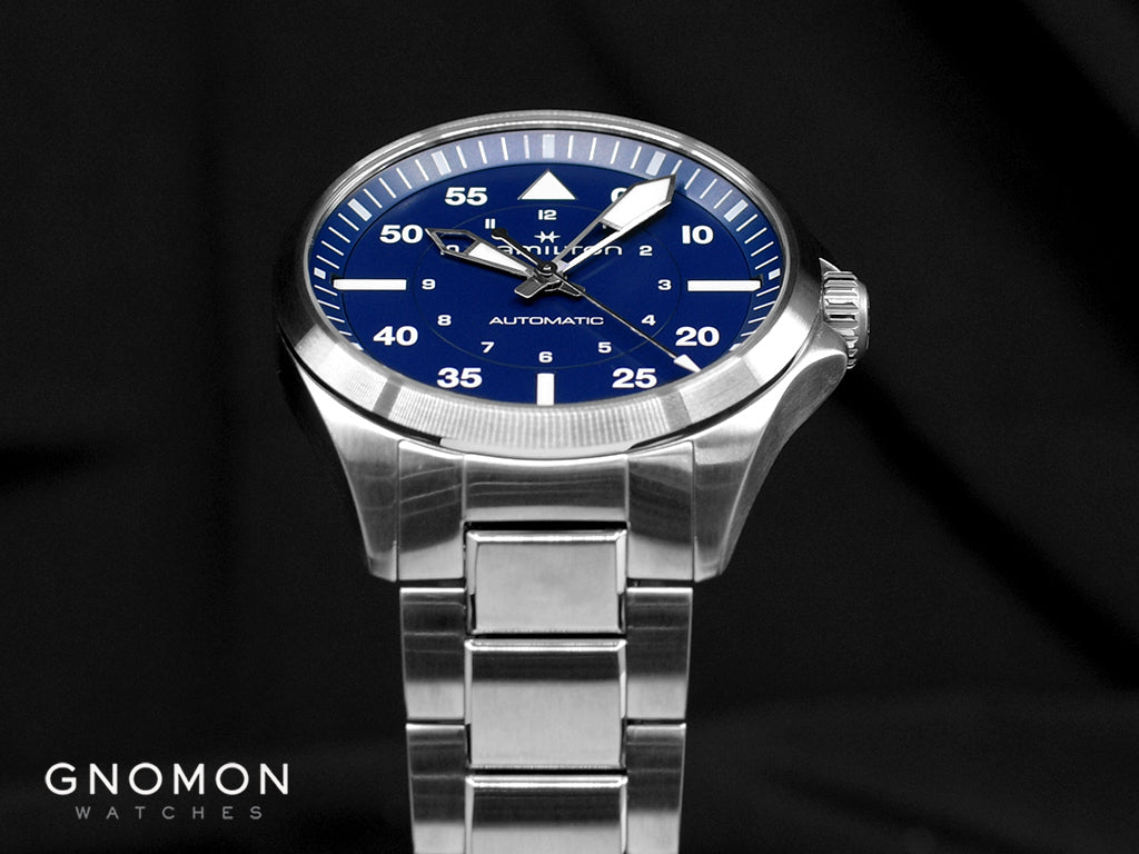 Khaki Aviation Pilot Auto 39mm Blue Ref. H76305140 - Image 6