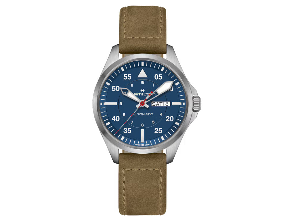 Khaki Aviation Pilot Day Date Auto - Air-Glaciers Edition Ref. H64655941 - Image 3