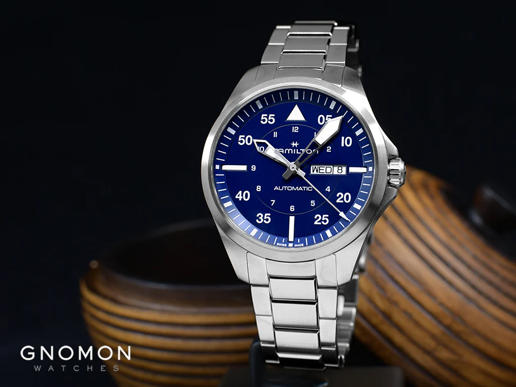 Khaki Aviation Pilot Day Date Auto Blue Ref. H64635140 - Image 2