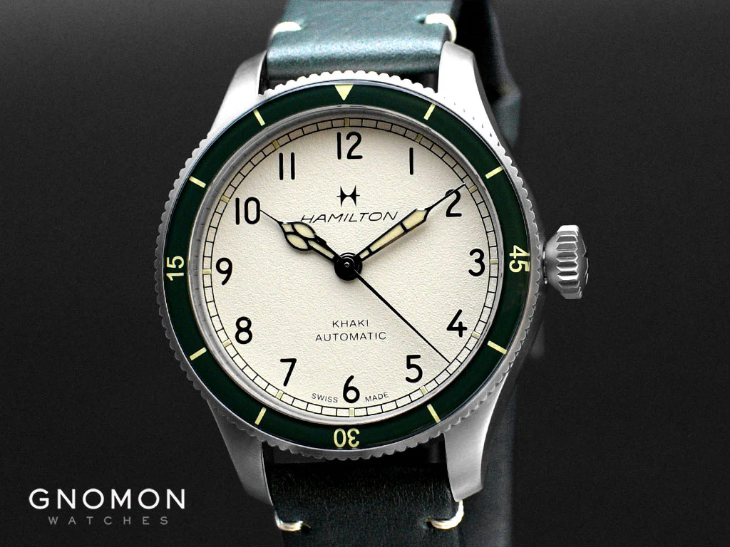 Khaki Aviation Pilot Pioneer 38 Green Ref. H76255810 - Image 5