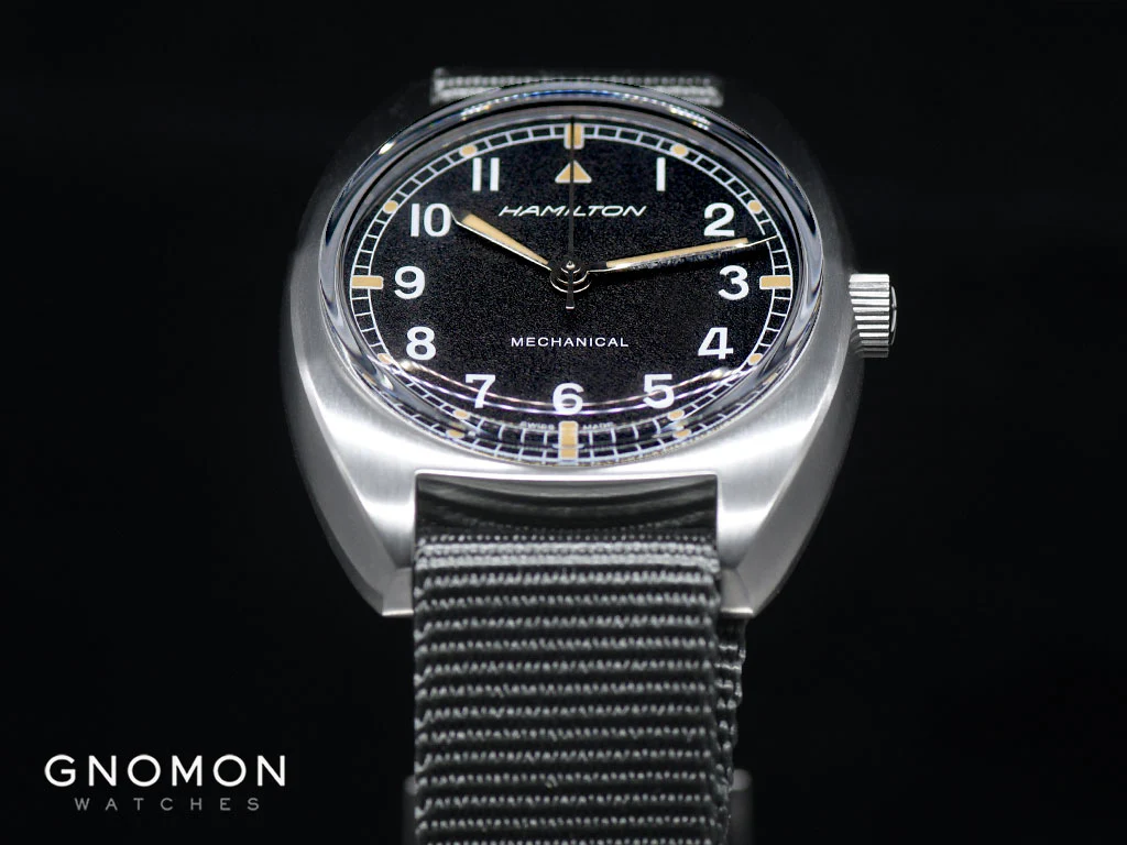 Khaki Aviation Pilot Pioneer Mechanical Black - Military Nylon Strap Ref. H76419931 - Image 6
