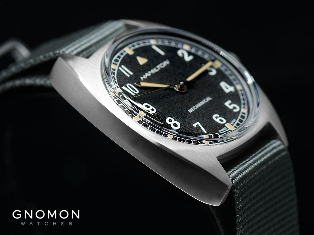 Khaki Aviation Pilot Pioneer Mechanical Black - Military Nylon Strap Ref. H76419931 - Image 9
