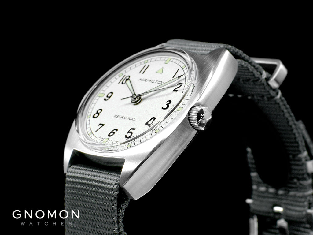 Khaki Aviation Pilot Pioneer Mechanical Silver - Military Nylon Strap Ref. H76419951 - Image 7