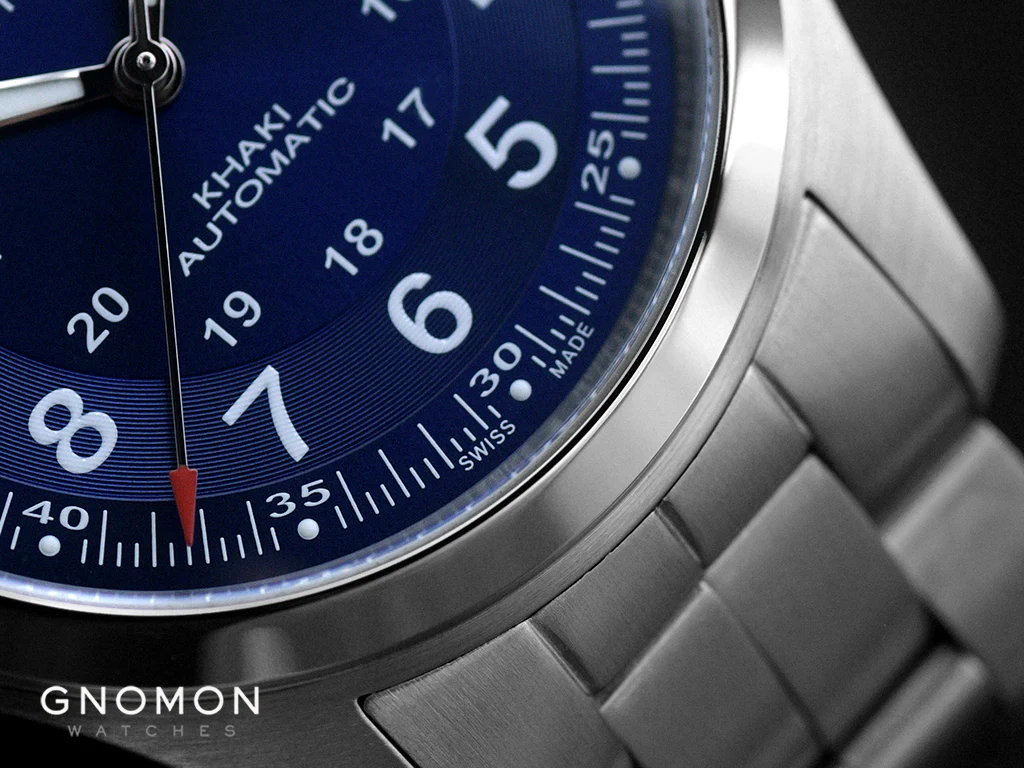 Khaki Field Automatic 38 Blue - Bracelet Ref. H70455140 - Image 3