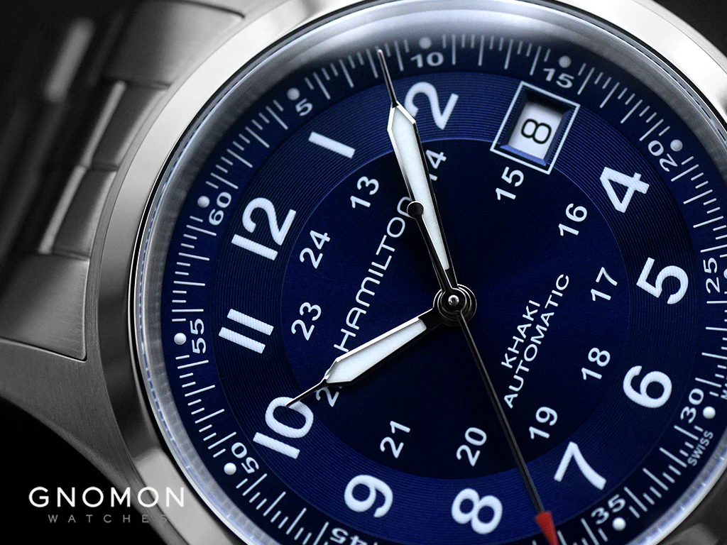 Khaki Field Automatic 38 Blue - Bracelet Ref. H70455140 - Image 4