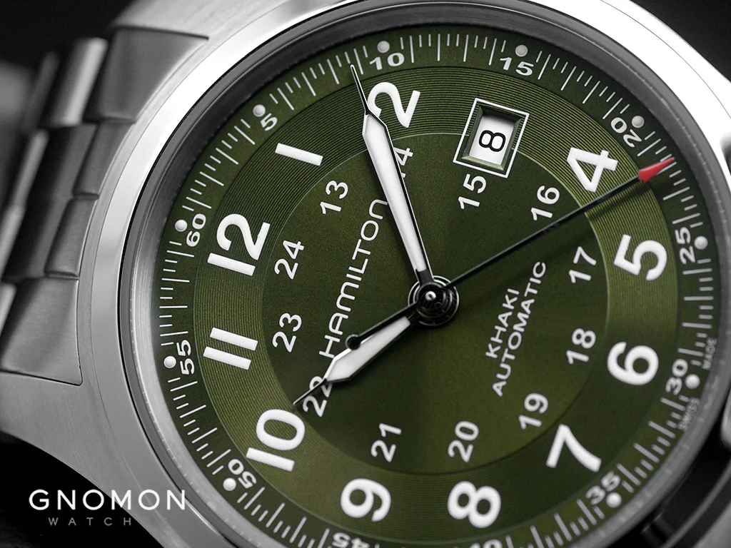 Khaki Field Automatic 38 Green - Bracelet Ref. H70455160 - Image 4