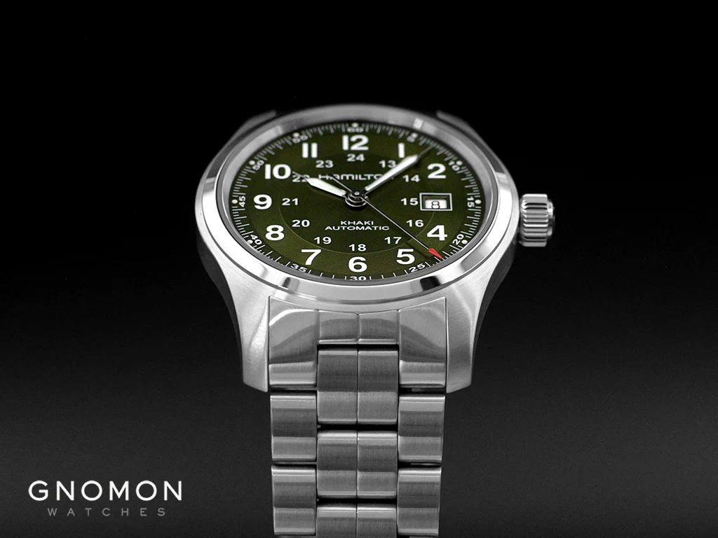 Khaki Field Automatic 38 Green - Bracelet Ref. H70455160 - Image 6