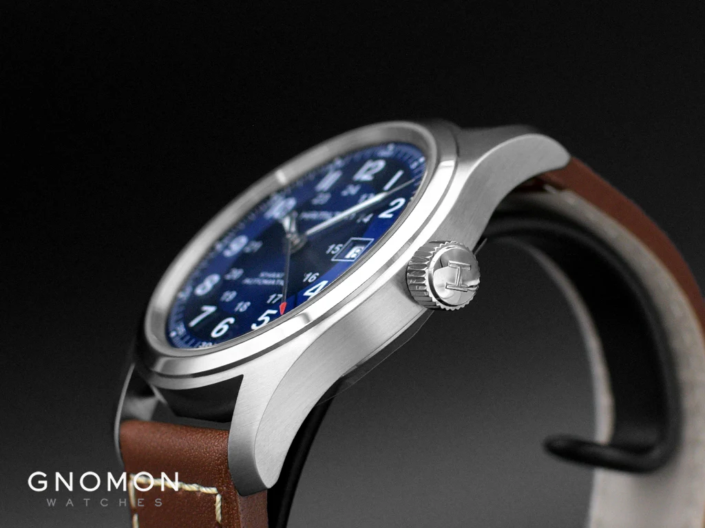 Khaki Field Automatic 42 Blue - Leather Ref. H70605540 - Image 7