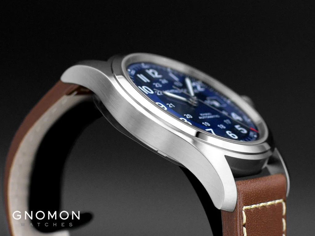 Khaki Field Automatic 42 Blue - Leather Ref. H70605540 - Image 8