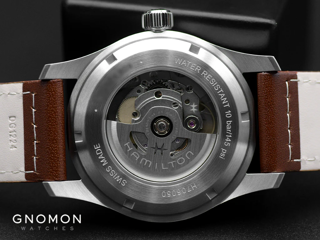 Khaki Field Automatic 42 Blue - Leather Ref. H70605540 - Image 9