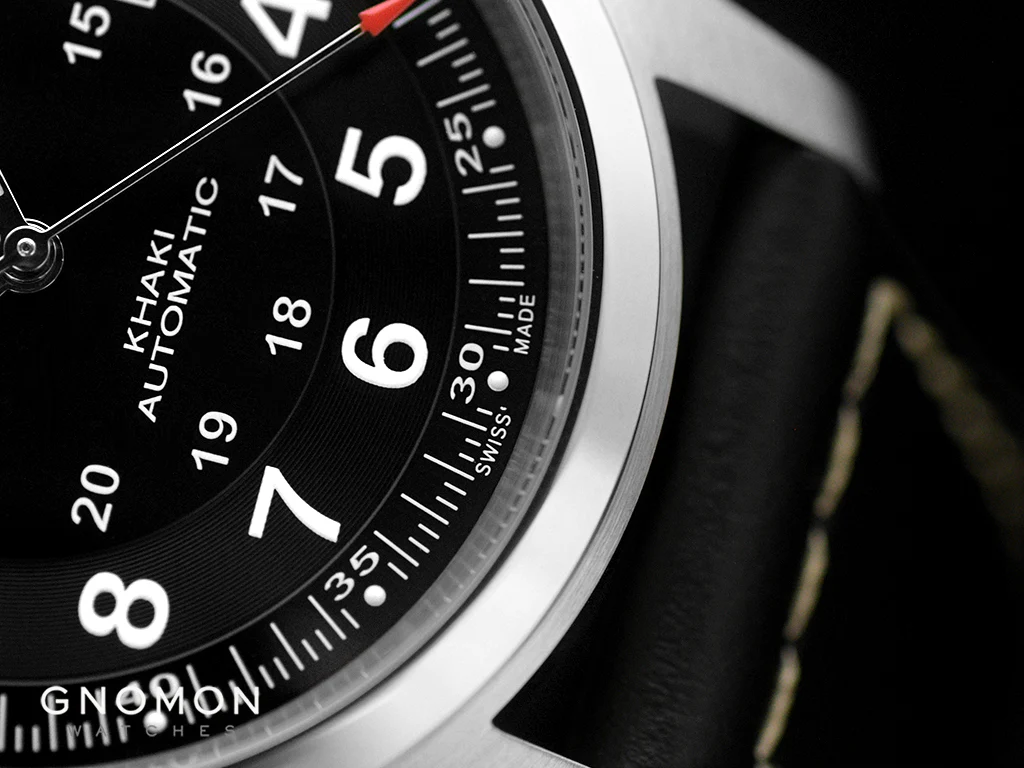 Khaki Field Automatic Black 38 - Black Leather Ref. H70455733 - Image 3