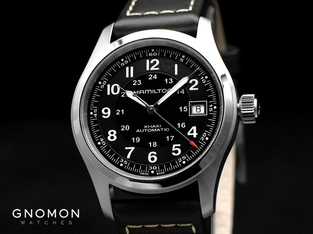 Khaki Field Automatic Black 38 - Black Leather Ref. H70455733 - Image 5