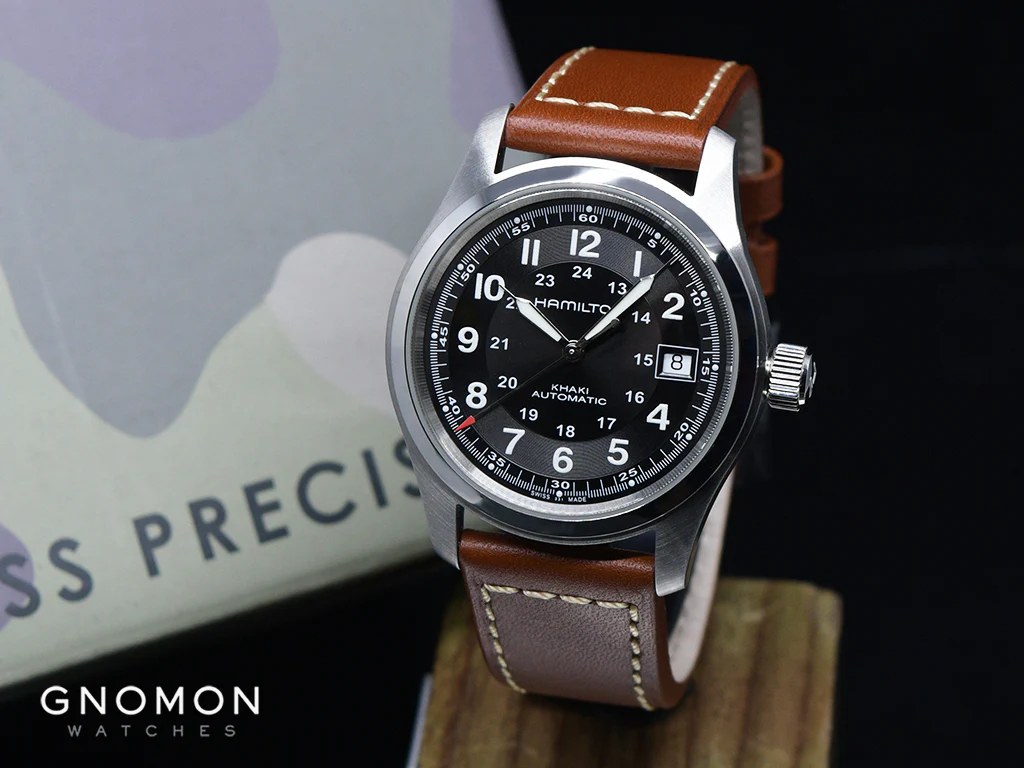 Khaki Field Automatic Black 38 - Brown Leather Ref. H70455533 - Image 2