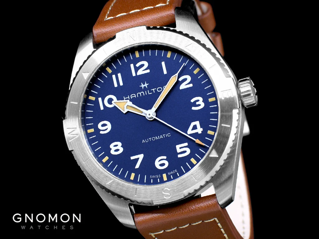 Khaki Field Expedition Auto 41 Blue - Leather Ref. H70315540 - Image 5