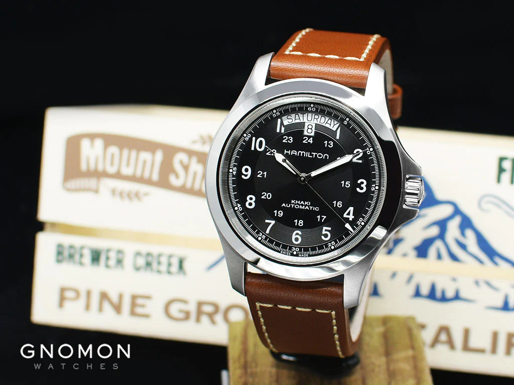 Khaki Field King Auto Black - Leather Ref. H64455533 - Image 2